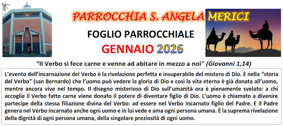 Il Foglio Parrocchiale mensile Il Foglio Parrocchiale mensile